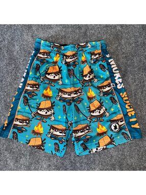 Flow Society Smores Athletic Shorts Youth LG Vtg y2k 90s Rare